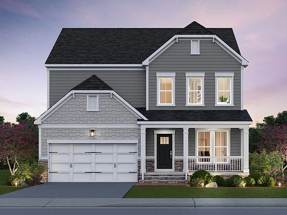 Mercer Exterior Rendering - Elevation 4 at Potomac Shores