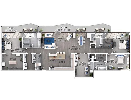 Floor plan D17P