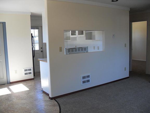 From living room, hallway and bedroom 2 (on the right), door