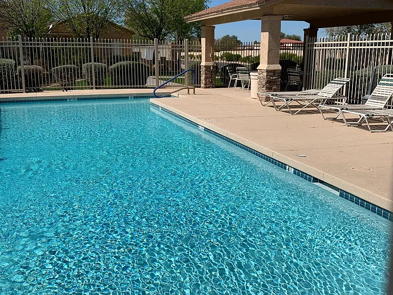 Swimming pool maintained by HOA.