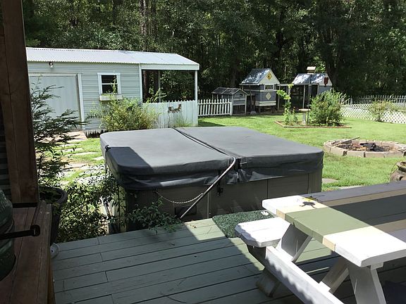 Hot tub shed and coop.