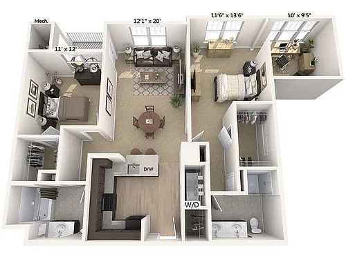 Floor plan B3D