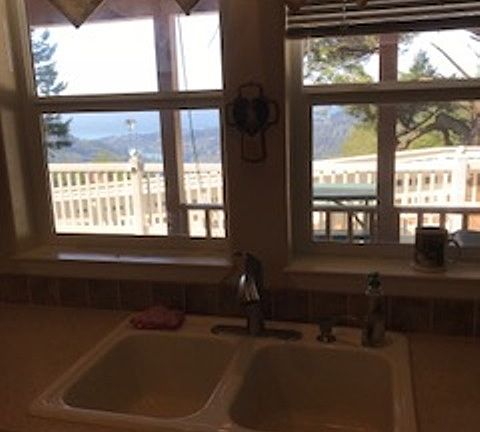 Even view from kitchen sink