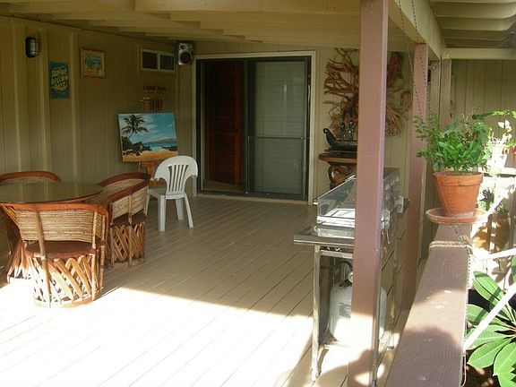 Large covered deck