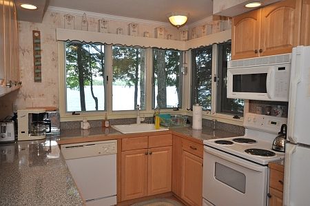 Open concept kitchen.
