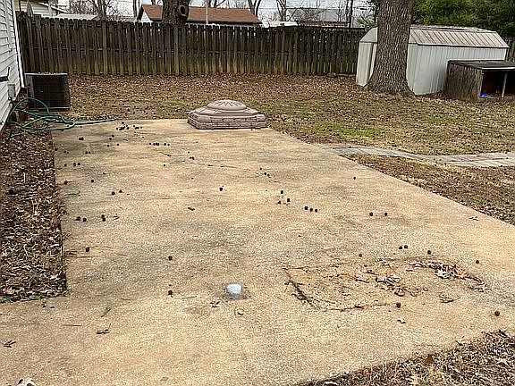 Large patio