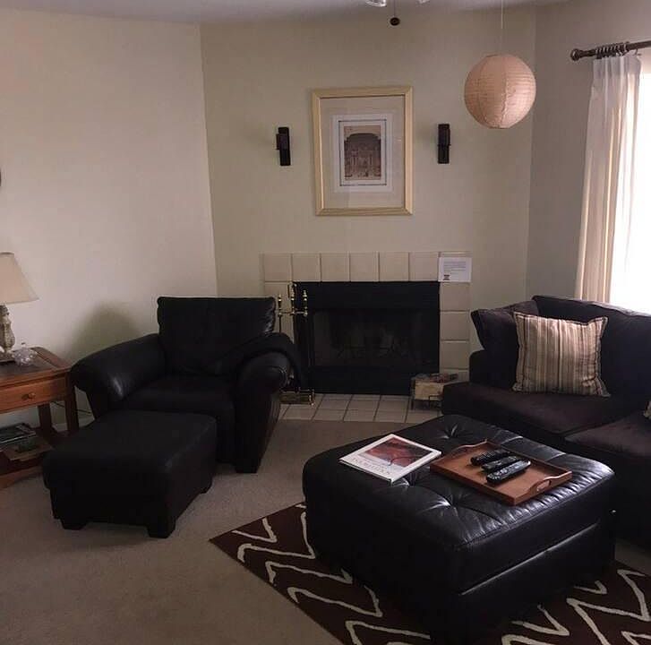 Living room, fireplace