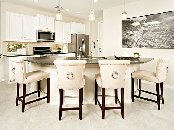 Kitchen island offers additional seating