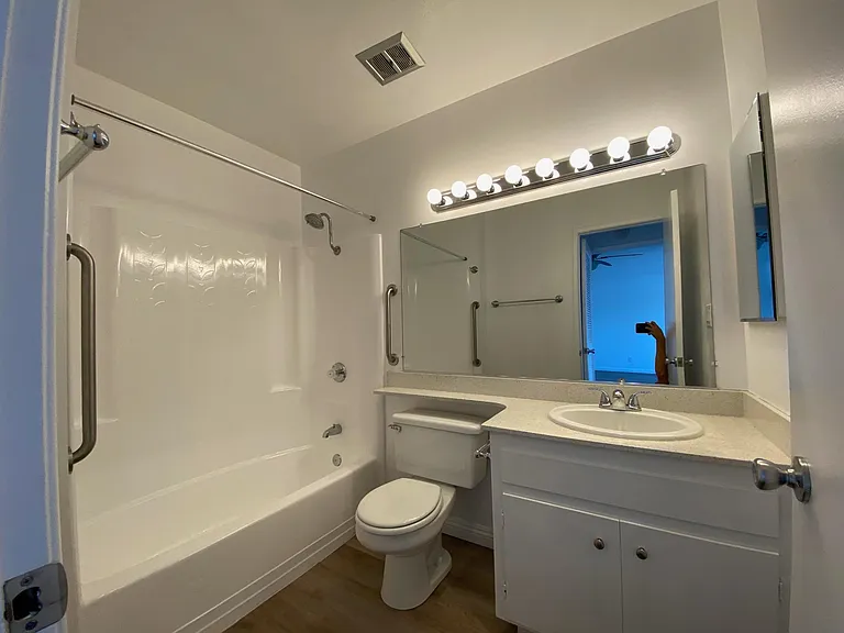 Upstairs primary bathroom 1x1.
