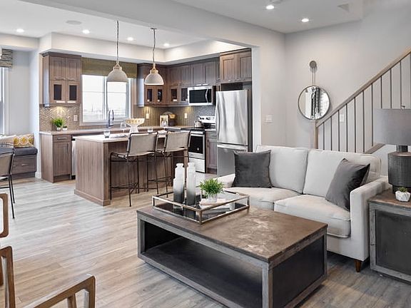 Cardston Corner Rear Lane Town, Great Room and Kitchen