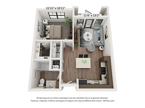 Floor plan 1A - The Hepburn