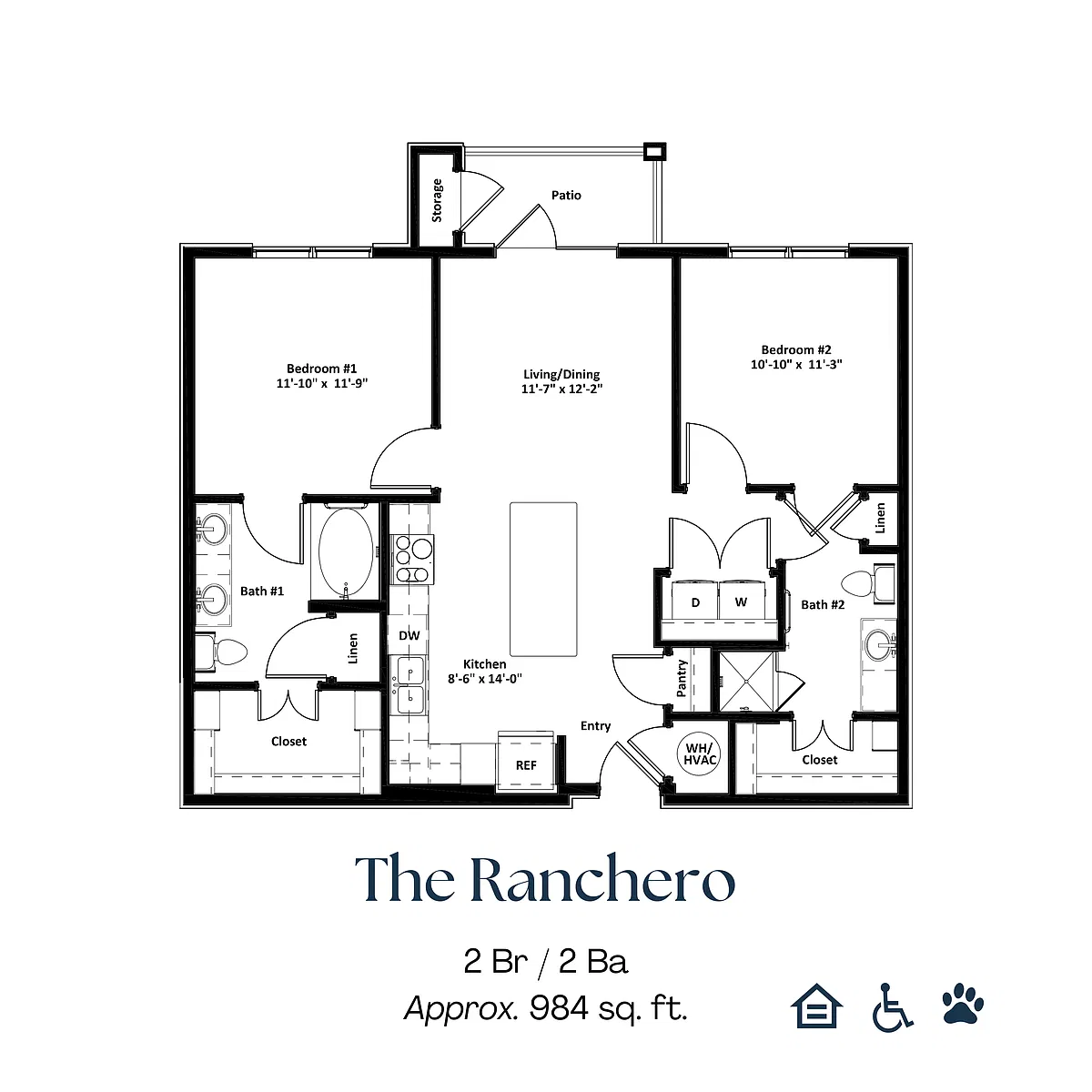 Floor plan 2X2