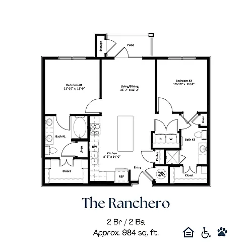 Floor plan 2X2
