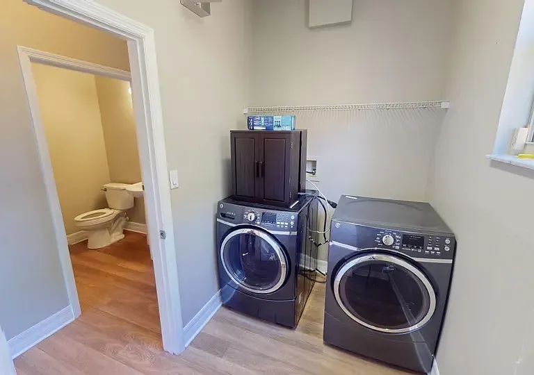 Laundry room and half bathroom