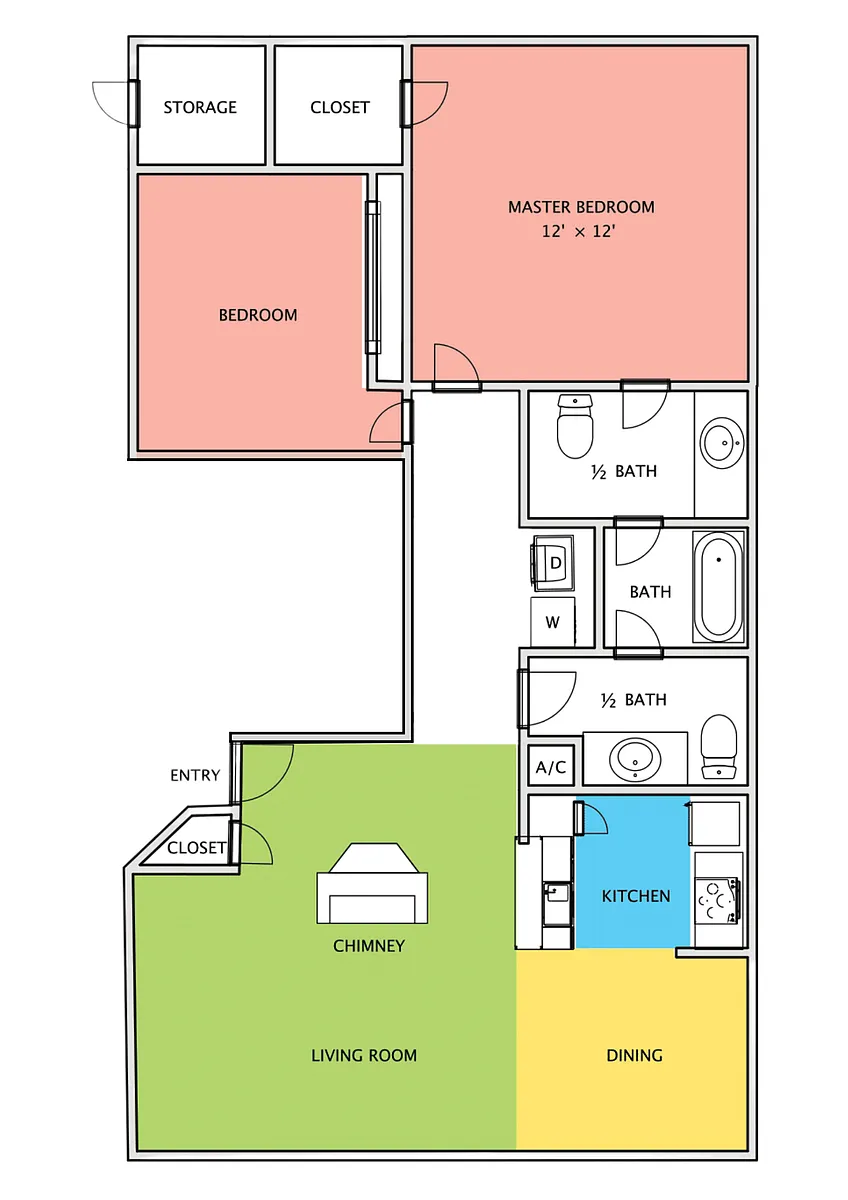 Floor plan 2X15