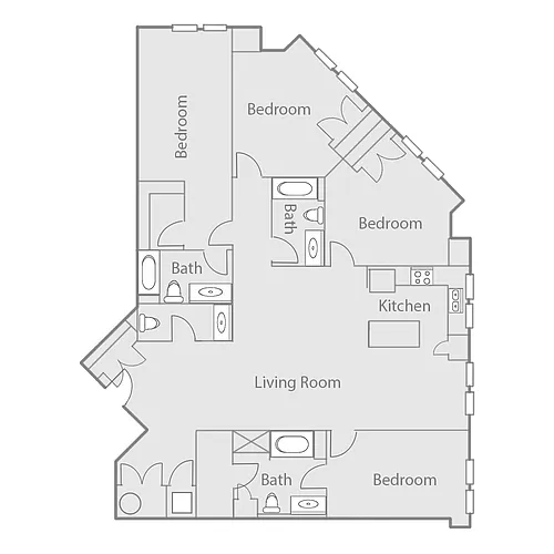 Floor plan D1