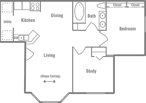 Floor plan B1 Premium Renovated