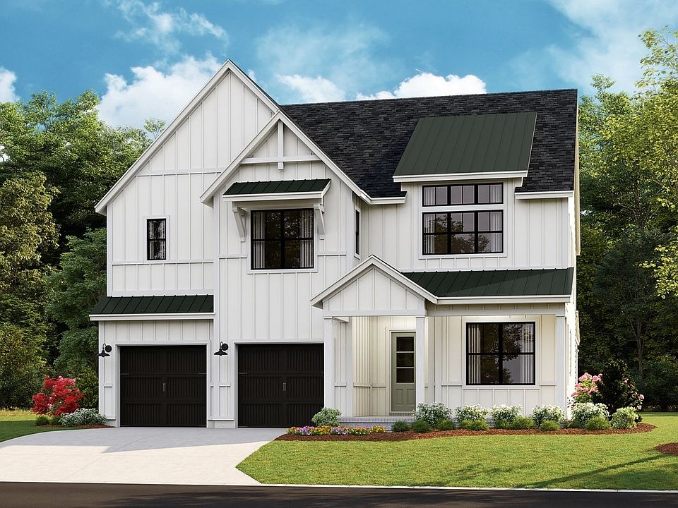 Newport II - Modern Farmhouse h 2-Car Front Load Garage Note Renderings may show optional fea