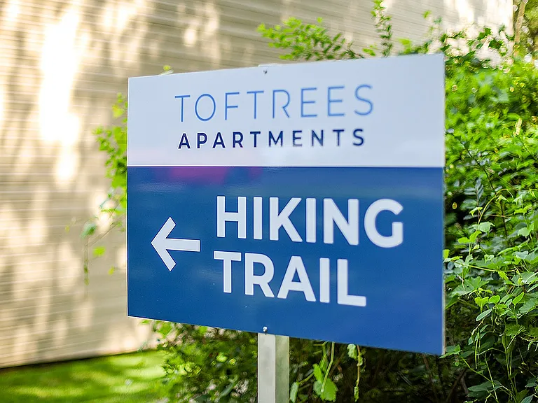 Onsite hiking trail