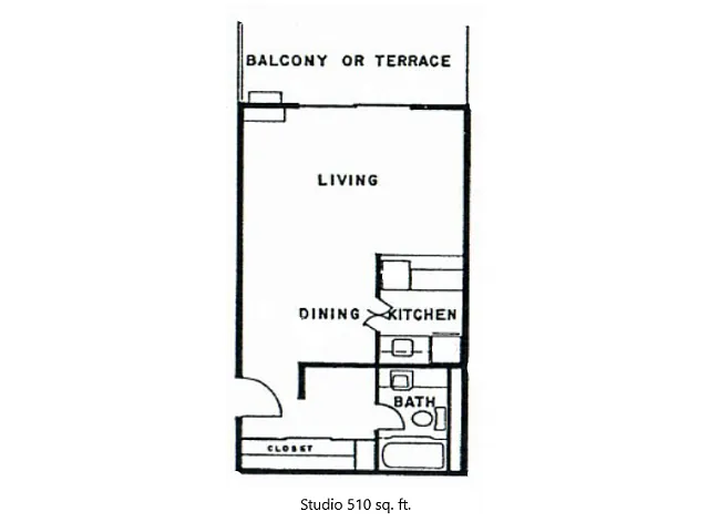 Floor plan Studio