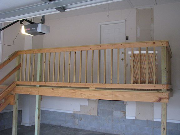 deck in garage