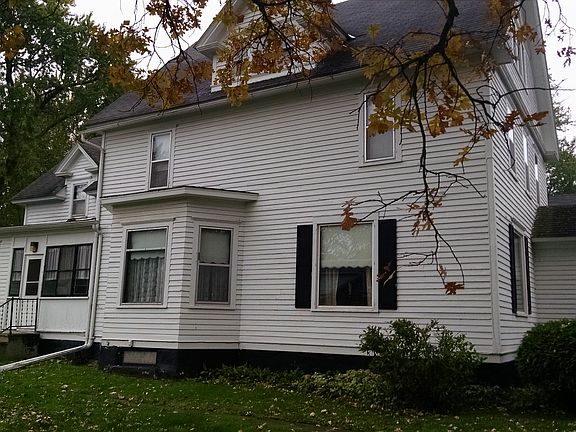 East side facing driveway