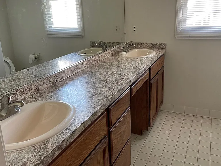 Upstairs Bathroom with tub and shower