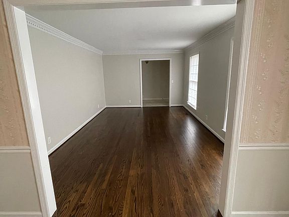 view of living room from dining room