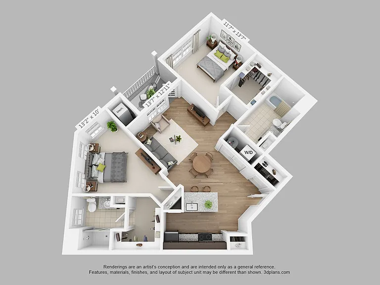 2-Bed, 2-Bath | 1188 sqft 2-Bed, 2-Bath | 1188 sqft