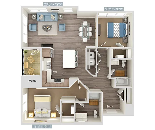 Floor plan B7-308-319