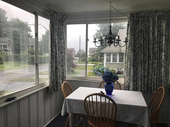 Front porch with view of watet