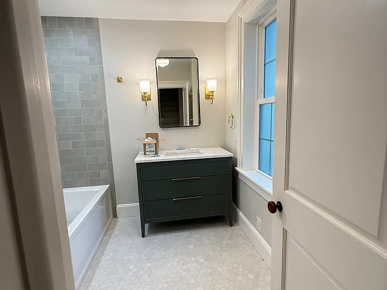 Entrance to downstairs bathroom.