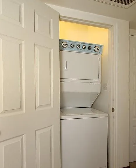 Laundry set in the unit