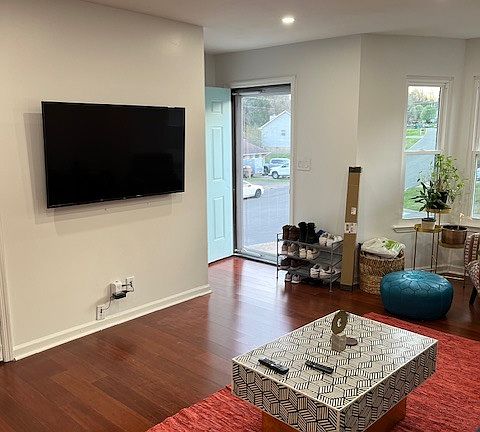Living Room View from the back corner.