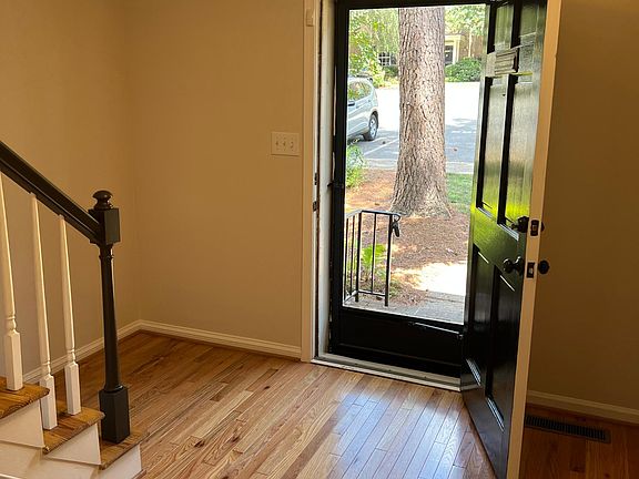 Entry hall with coat closet.