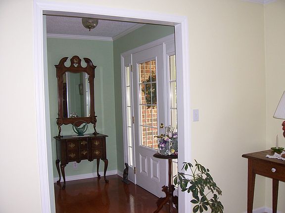 front door and fover