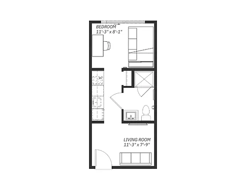 Floor plan Studio H