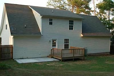 spacious deck and patio