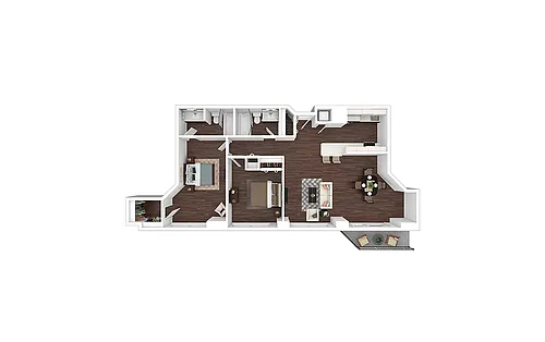 Floor plan B9 - Renovated