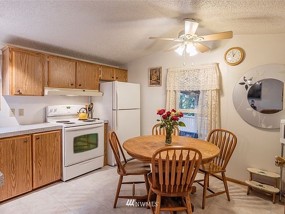 Kitchen with pantry.