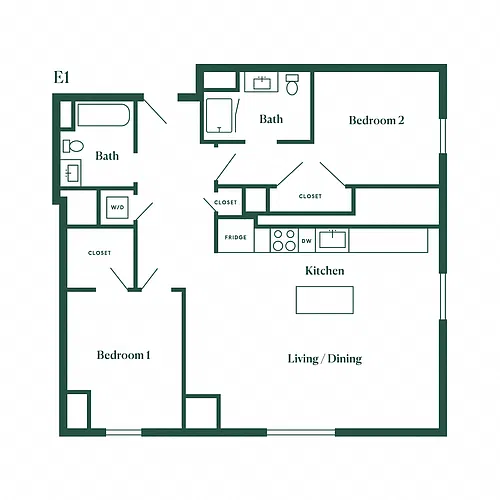 Floor plan E1