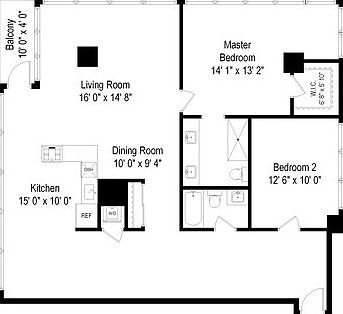 2nd image of 9715 Woods Dr Unit 1101