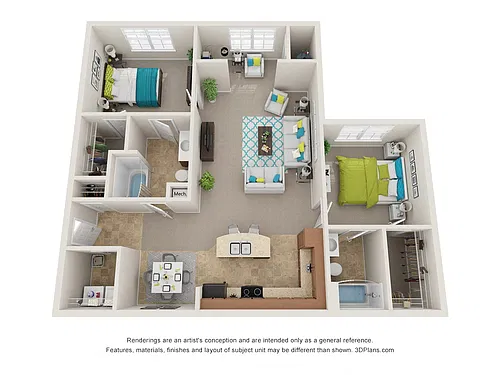 Floor plan The Currituck with Sunroom
