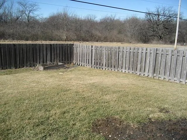 Back of Yard facing North West