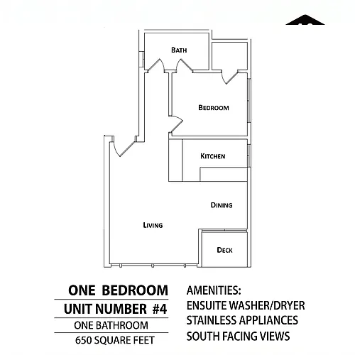 Floor plan 1 Bed 1 Bath