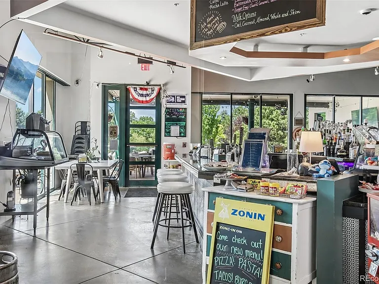 The new cafe at the main clubhouse.