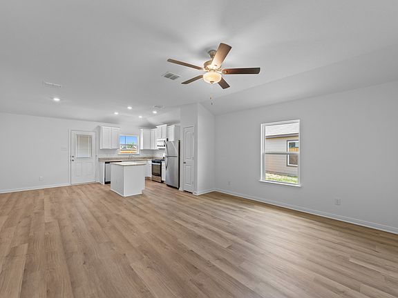 A spacious open concept