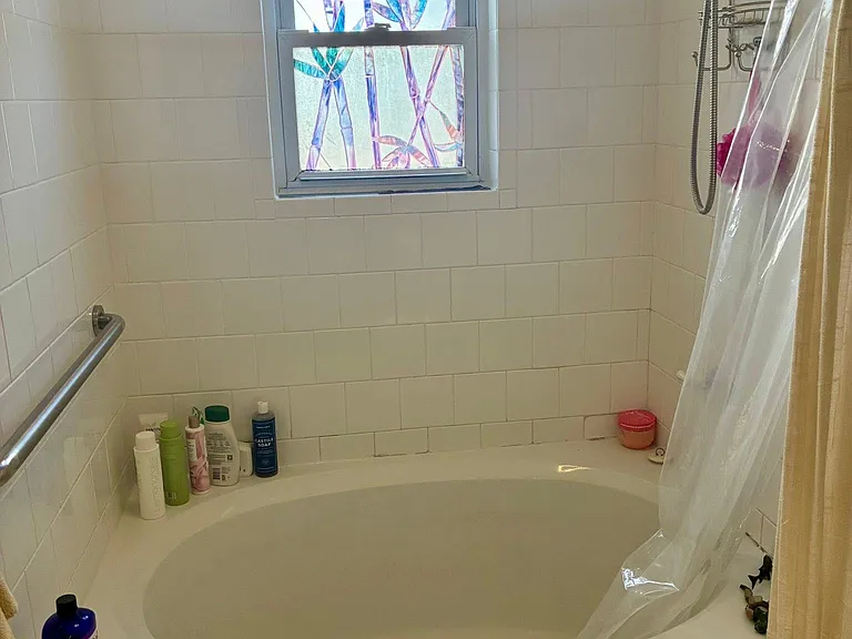 Upper level bathroom; oversized tub