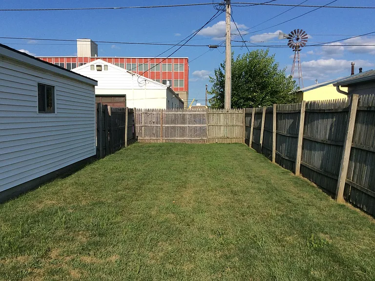 back fence has been removed
