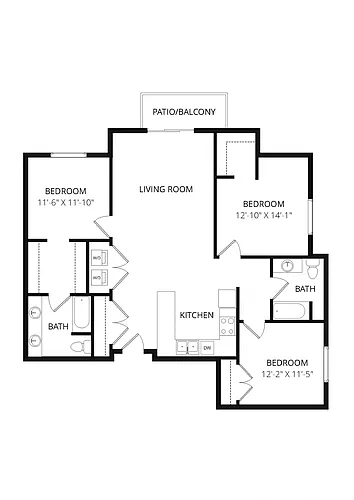 Floor plan 3x2 Richland